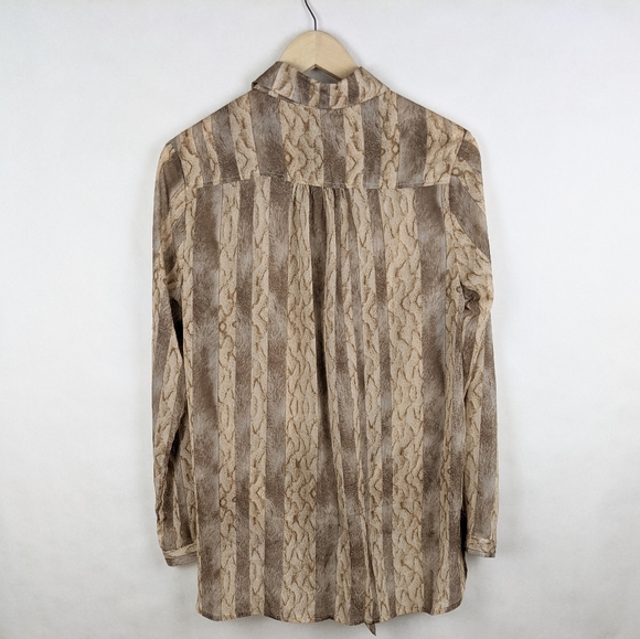 Anthropologie Entro Knot Front High-low Button-up - Picture 3 of 7